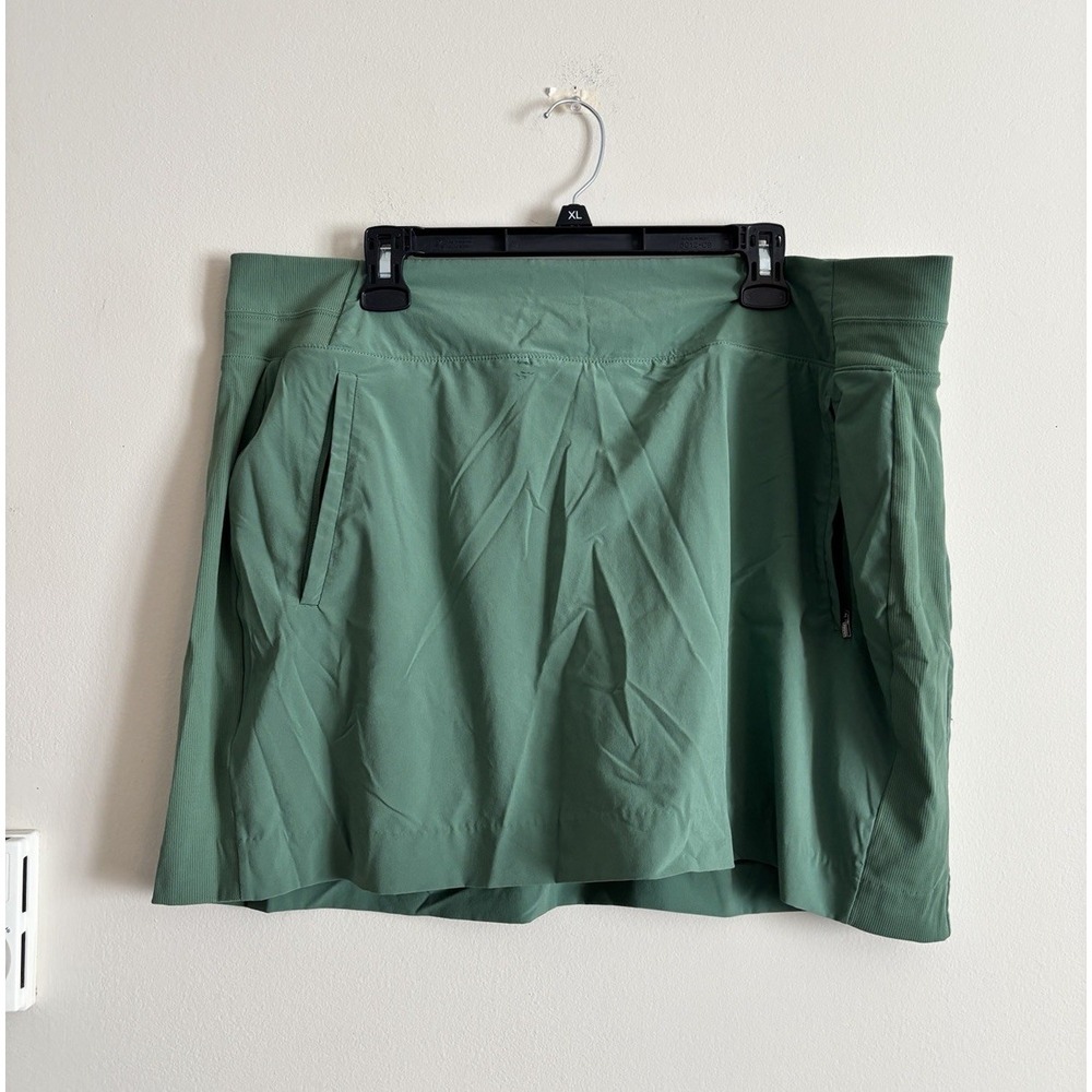 Athleta Brooklyn Skort Plus Size 22 Green Stretch Athleisure Casual *Flaw READ